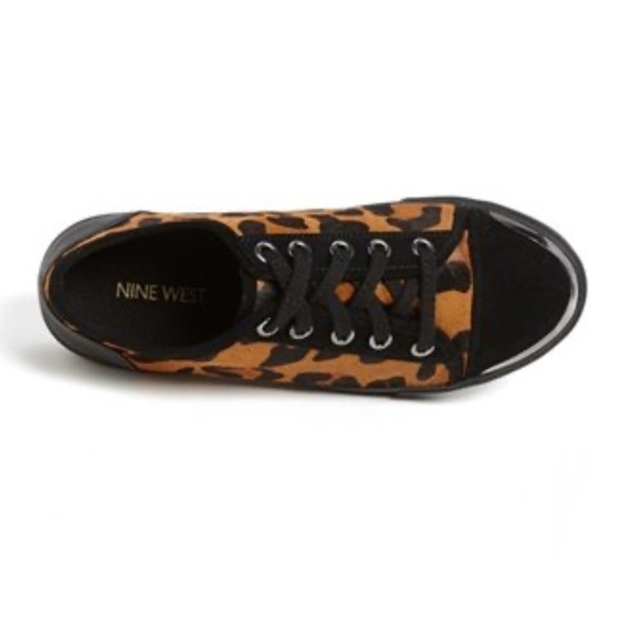 Nine West Deanne Leopard Print Sneakers - Picture 4 of 9